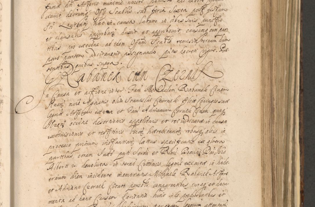 Zdjęcie nr 379 dla obiektu archiwalnego: Acta actorum, institutionum, resignationum, provisionum, decretorum, sententiarum, inscriptionum, testamentorum, confirmationum, ingrossationum, obligationum, quietationum, constitutionum R. D. Andreae Szołdrski, episcopi Kijoviensis, Gnesnensis et Posnaniensis praepositi, cantoris Cracoviensis, Vladislaviensis canonici, R. S. M. secretarii, episcopatus Cracoviensis in spiritualibus er temporalibus deputati anno 1633, 1634 et 1635