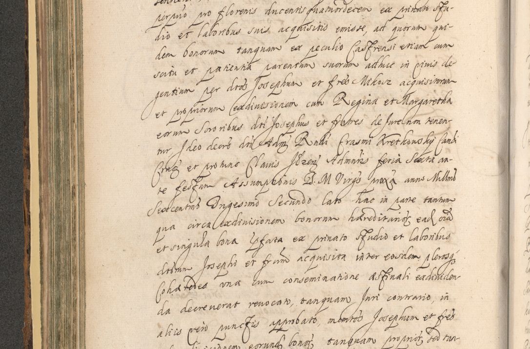 Zdjęcie nr 370 dla obiektu archiwalnego: Acta actorum, institutionum, resignationum, provisionum, decretorum, sententiarum, inscriptionum, testamentorum, confirmationum, ingrossationum, obligationum, quietationum, constitutionum R. D. Andreae Szołdrski, episcopi Kijoviensis, Gnesnensis et Posnaniensis praepositi, cantoris Cracoviensis, Vladislaviensis canonici, R. S. M. secretarii, episcopatus Cracoviensis in spiritualibus er temporalibus deputati anno 1633, 1634 et 1635