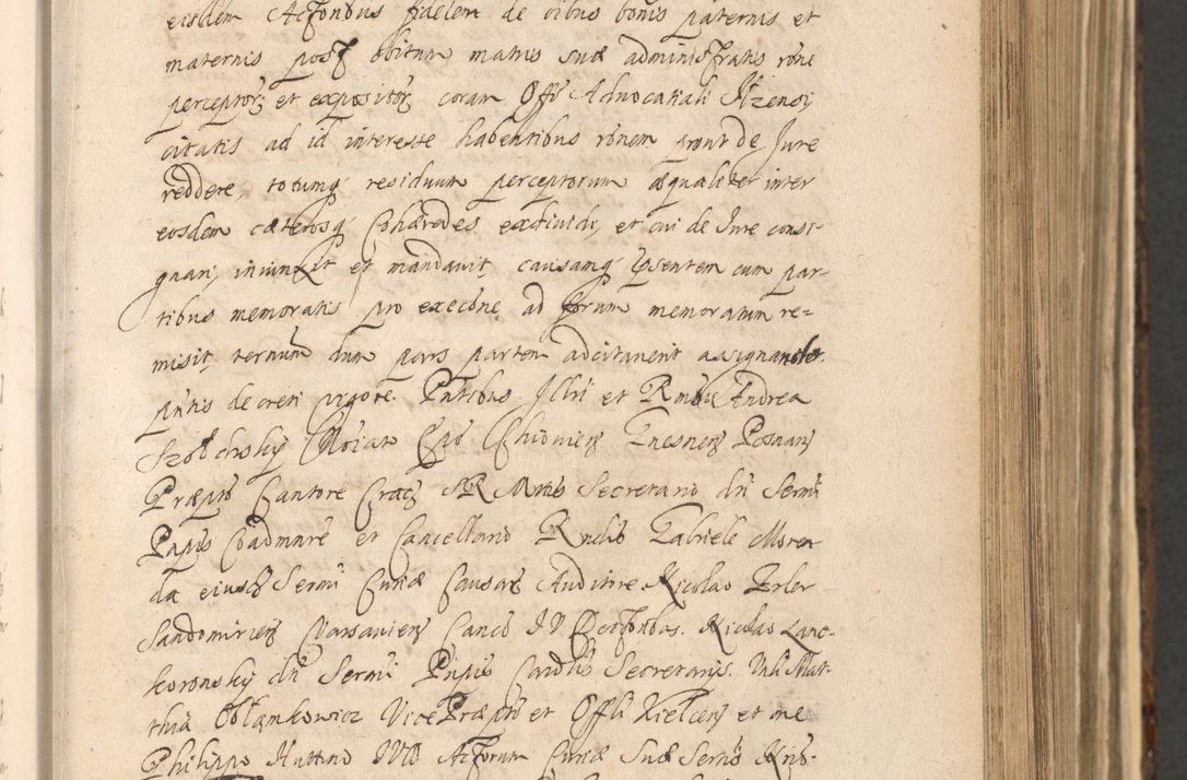 Zdjęcie nr 371 dla obiektu archiwalnego: Acta actorum, institutionum, resignationum, provisionum, decretorum, sententiarum, inscriptionum, testamentorum, confirmationum, ingrossationum, obligationum, quietationum, constitutionum R. D. Andreae Szołdrski, episcopi Kijoviensis, Gnesnensis et Posnaniensis praepositi, cantoris Cracoviensis, Vladislaviensis canonici, R. S. M. secretarii, episcopatus Cracoviensis in spiritualibus er temporalibus deputati anno 1633, 1634 et 1635