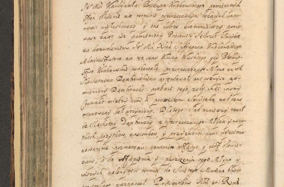 Zdjęcie nr 364 dla obiektu archiwalnego: Acta actorum, institutionum, resignationum, provisionum, decretorum, sententiarum, inscriptionum, testamentorum, confirmationum, ingrossationum, obligationum, quietationum, constitutionum R. D. Andreae Szołdrski, episcopi Kijoviensis, Gnesnensis et Posnaniensis praepositi, cantoris Cracoviensis, Vladislaviensis canonici, R. S. M. secretarii, episcopatus Cracoviensis in spiritualibus er temporalibus deputati anno 1633, 1634 et 1635