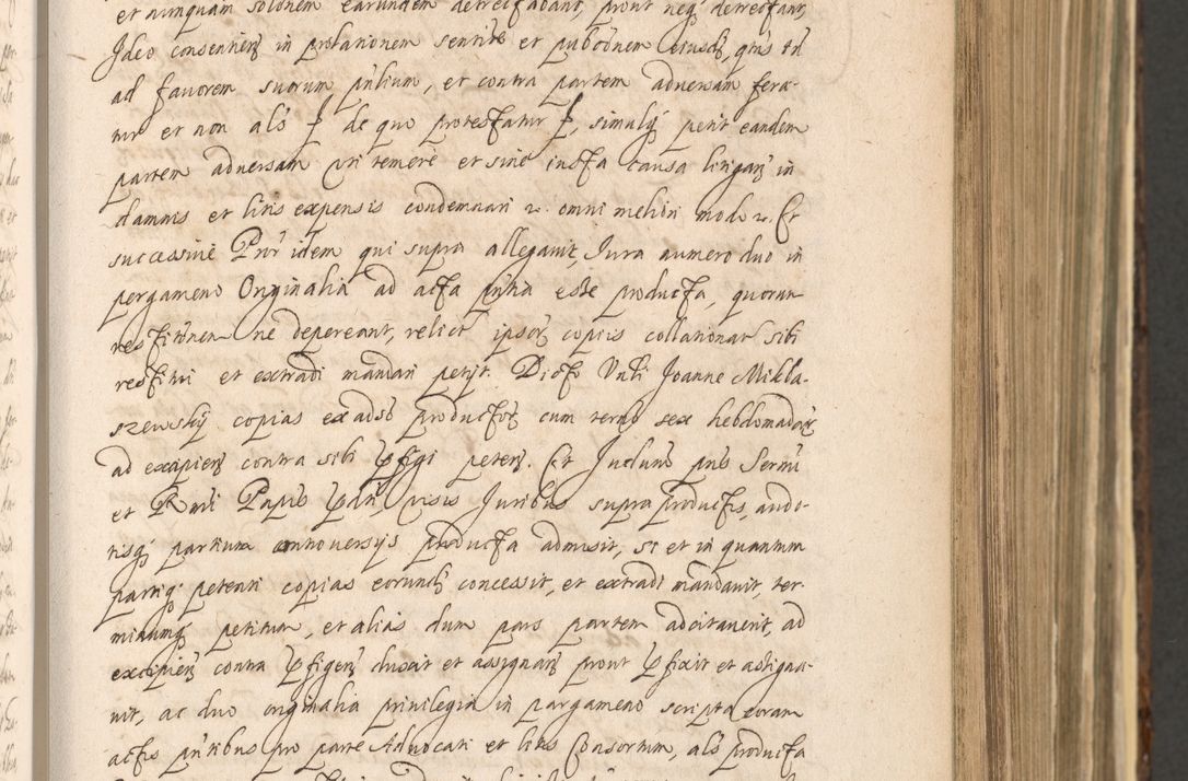 Zdjęcie nr 361 dla obiektu archiwalnego: Acta actorum, institutionum, resignationum, provisionum, decretorum, sententiarum, inscriptionum, testamentorum, confirmationum, ingrossationum, obligationum, quietationum, constitutionum R. D. Andreae Szołdrski, episcopi Kijoviensis, Gnesnensis et Posnaniensis praepositi, cantoris Cracoviensis, Vladislaviensis canonici, R. S. M. secretarii, episcopatus Cracoviensis in spiritualibus er temporalibus deputati anno 1633, 1634 et 1635