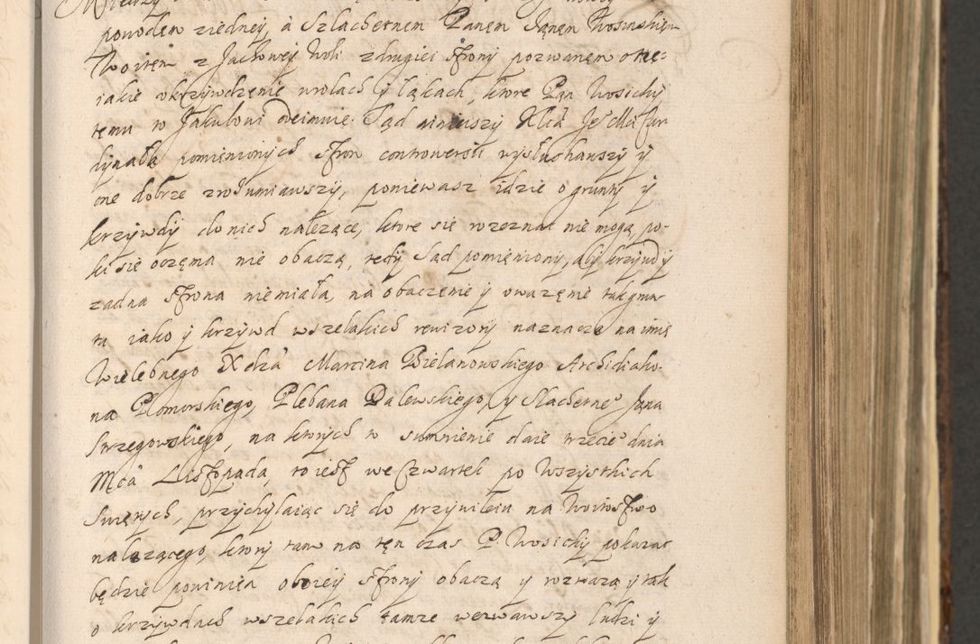 Zdjęcie nr 359 dla obiektu archiwalnego: Acta actorum, institutionum, resignationum, provisionum, decretorum, sententiarum, inscriptionum, testamentorum, confirmationum, ingrossationum, obligationum, quietationum, constitutionum R. D. Andreae Szołdrski, episcopi Kijoviensis, Gnesnensis et Posnaniensis praepositi, cantoris Cracoviensis, Vladislaviensis canonici, R. S. M. secretarii, episcopatus Cracoviensis in spiritualibus er temporalibus deputati anno 1633, 1634 et 1635