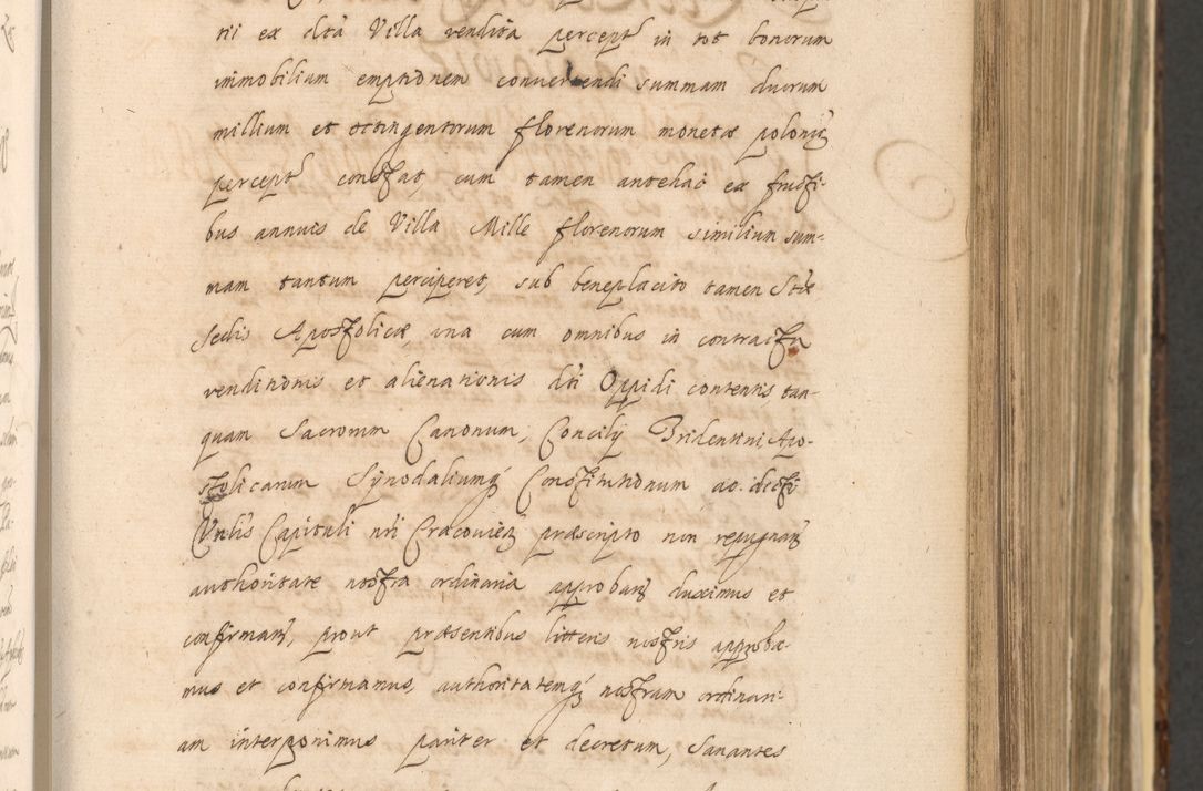 Zdjęcie nr 353 dla obiektu archiwalnego: Acta actorum, institutionum, resignationum, provisionum, decretorum, sententiarum, inscriptionum, testamentorum, confirmationum, ingrossationum, obligationum, quietationum, constitutionum R. D. Andreae Szołdrski, episcopi Kijoviensis, Gnesnensis et Posnaniensis praepositi, cantoris Cracoviensis, Vladislaviensis canonici, R. S. M. secretarii, episcopatus Cracoviensis in spiritualibus er temporalibus deputati anno 1633, 1634 et 1635