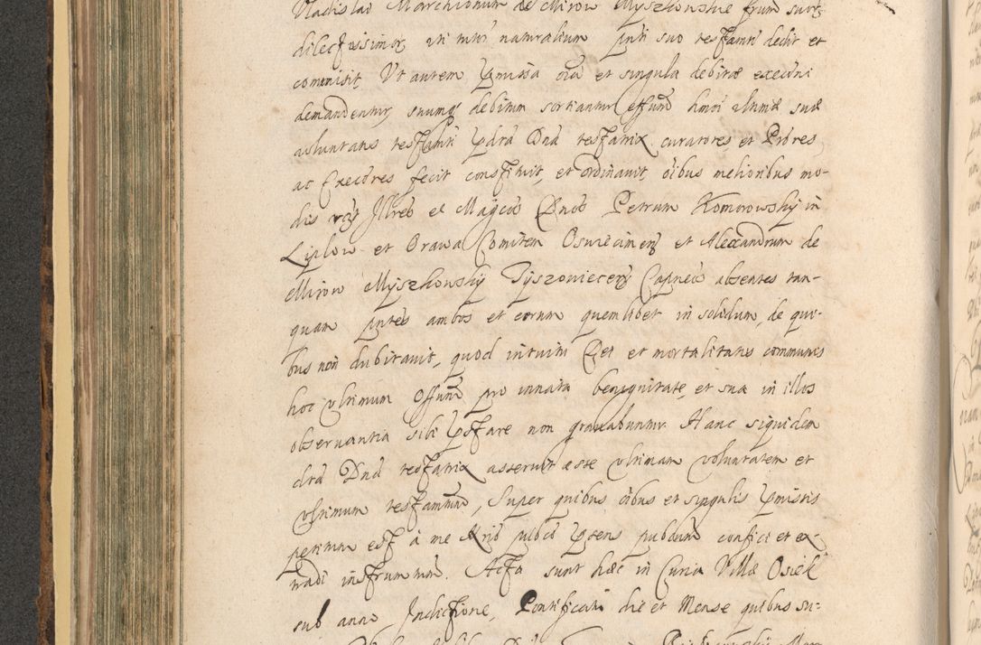Zdjęcie nr 346 dla obiektu archiwalnego: Acta actorum, institutionum, resignationum, provisionum, decretorum, sententiarum, inscriptionum, testamentorum, confirmationum, ingrossationum, obligationum, quietationum, constitutionum R. D. Andreae Szołdrski, episcopi Kijoviensis, Gnesnensis et Posnaniensis praepositi, cantoris Cracoviensis, Vladislaviensis canonici, R. S. M. secretarii, episcopatus Cracoviensis in spiritualibus er temporalibus deputati anno 1633, 1634 et 1635