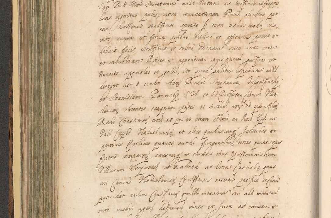 Zdjęcie nr 340 dla obiektu archiwalnego: Acta actorum, institutionum, resignationum, provisionum, decretorum, sententiarum, inscriptionum, testamentorum, confirmationum, ingrossationum, obligationum, quietationum, constitutionum R. D. Andreae Szołdrski, episcopi Kijoviensis, Gnesnensis et Posnaniensis praepositi, cantoris Cracoviensis, Vladislaviensis canonici, R. S. M. secretarii, episcopatus Cracoviensis in spiritualibus er temporalibus deputati anno 1633, 1634 et 1635
