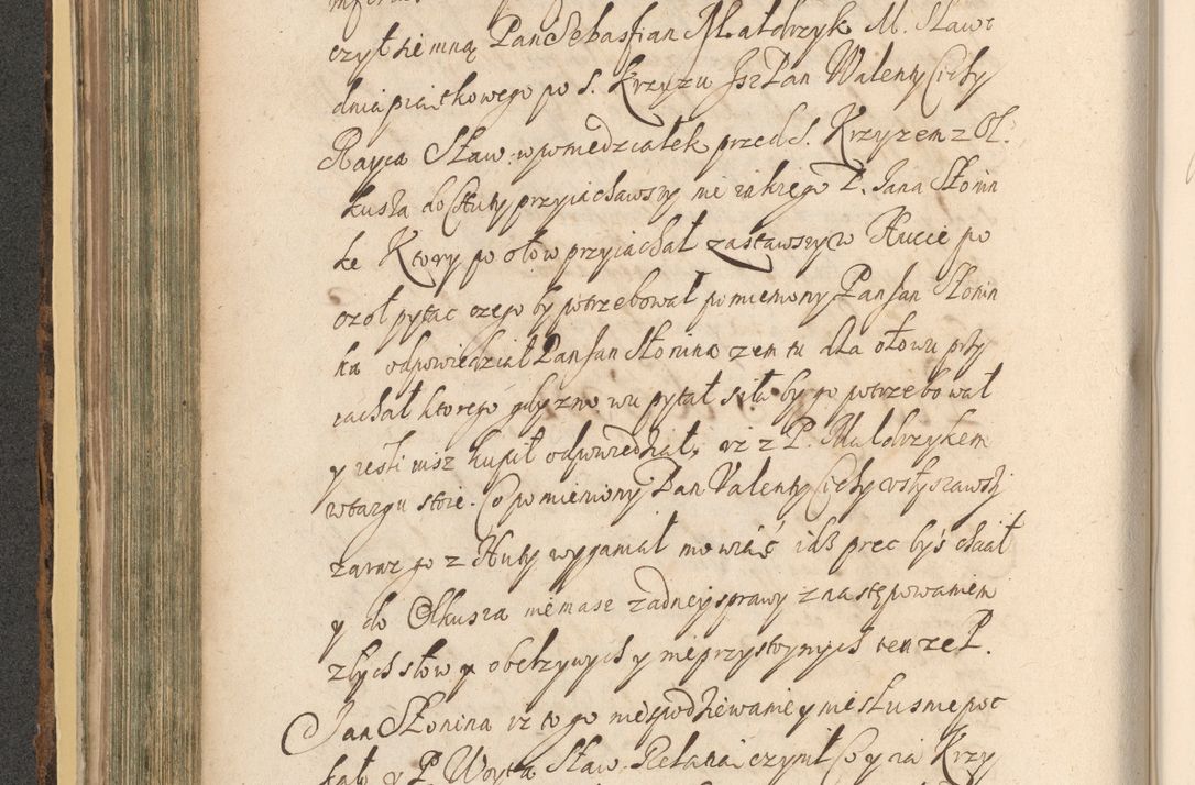 Zdjęcie nr 324 dla obiektu archiwalnego: Acta actorum, institutionum, resignationum, provisionum, decretorum, sententiarum, inscriptionum, testamentorum, confirmationum, ingrossationum, obligationum, quietationum, constitutionum R. D. Andreae Szołdrski, episcopi Kijoviensis, Gnesnensis et Posnaniensis praepositi, cantoris Cracoviensis, Vladislaviensis canonici, R. S. M. secretarii, episcopatus Cracoviensis in spiritualibus er temporalibus deputati anno 1633, 1634 et 1635