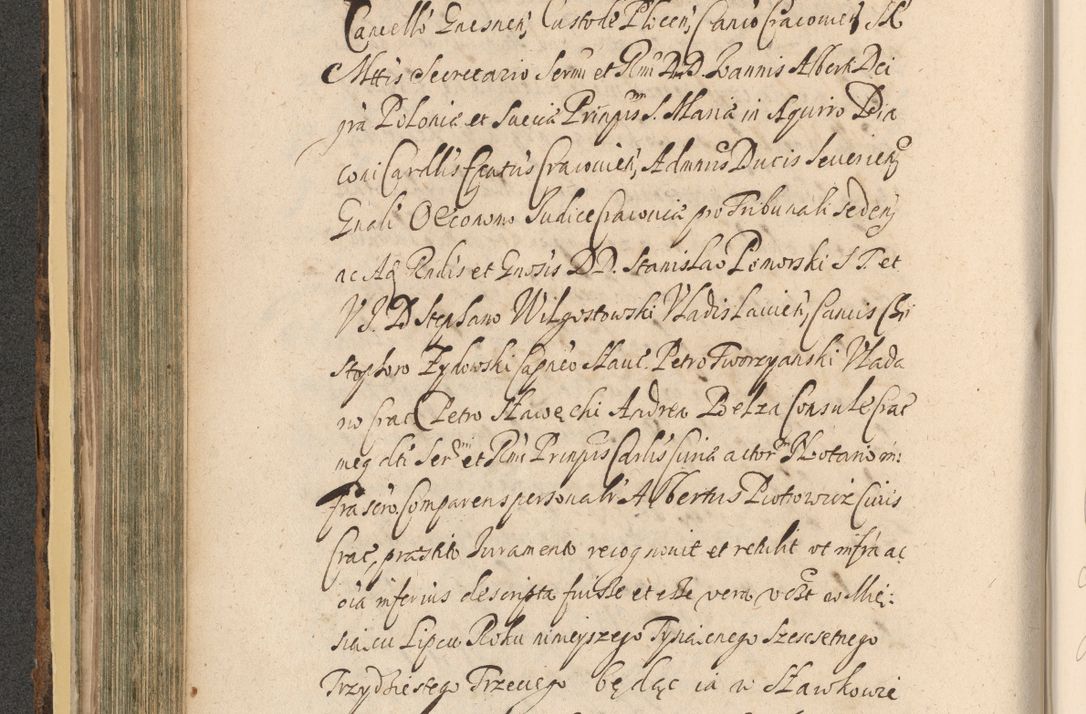 Zdjęcie nr 322 dla obiektu archiwalnego: Acta actorum, institutionum, resignationum, provisionum, decretorum, sententiarum, inscriptionum, testamentorum, confirmationum, ingrossationum, obligationum, quietationum, constitutionum R. D. Andreae Szołdrski, episcopi Kijoviensis, Gnesnensis et Posnaniensis praepositi, cantoris Cracoviensis, Vladislaviensis canonici, R. S. M. secretarii, episcopatus Cracoviensis in spiritualibus er temporalibus deputati anno 1633, 1634 et 1635