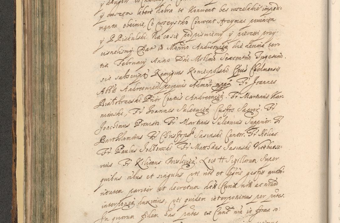 Zdjęcie nr 314 dla obiektu archiwalnego: Acta actorum, institutionum, resignationum, provisionum, decretorum, sententiarum, inscriptionum, testamentorum, confirmationum, ingrossationum, obligationum, quietationum, constitutionum R. D. Andreae Szołdrski, episcopi Kijoviensis, Gnesnensis et Posnaniensis praepositi, cantoris Cracoviensis, Vladislaviensis canonici, R. S. M. secretarii, episcopatus Cracoviensis in spiritualibus er temporalibus deputati anno 1633, 1634 et 1635