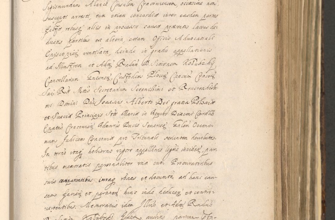 Zdjęcie nr 315 dla obiektu archiwalnego: Acta actorum, institutionum, resignationum, provisionum, decretorum, sententiarum, inscriptionum, testamentorum, confirmationum, ingrossationum, obligationum, quietationum, constitutionum R. D. Andreae Szołdrski, episcopi Kijoviensis, Gnesnensis et Posnaniensis praepositi, cantoris Cracoviensis, Vladislaviensis canonici, R. S. M. secretarii, episcopatus Cracoviensis in spiritualibus er temporalibus deputati anno 1633, 1634 et 1635