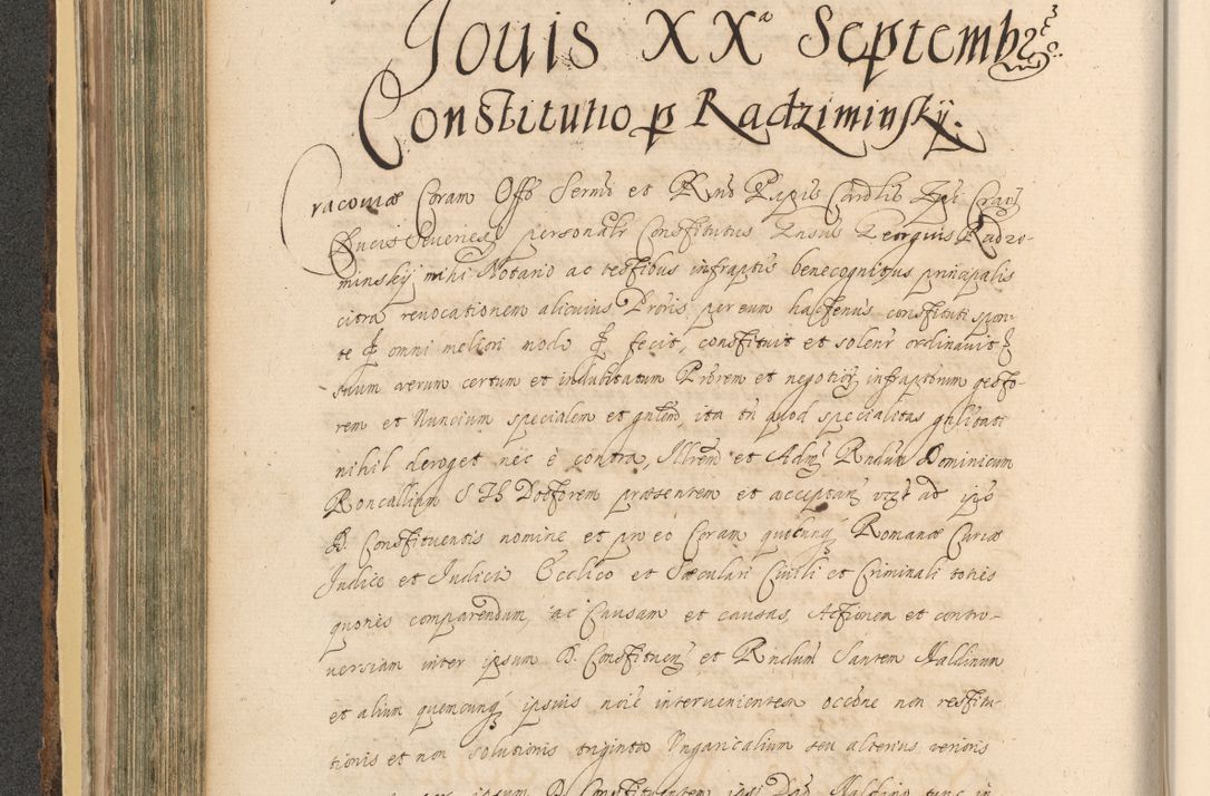 Zdjęcie nr 308 dla obiektu archiwalnego: Acta actorum, institutionum, resignationum, provisionum, decretorum, sententiarum, inscriptionum, testamentorum, confirmationum, ingrossationum, obligationum, quietationum, constitutionum R. D. Andreae Szołdrski, episcopi Kijoviensis, Gnesnensis et Posnaniensis praepositi, cantoris Cracoviensis, Vladislaviensis canonici, R. S. M. secretarii, episcopatus Cracoviensis in spiritualibus er temporalibus deputati anno 1633, 1634 et 1635
