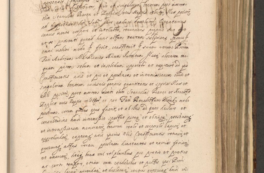 Zdjęcie nr 307 dla obiektu archiwalnego: Acta actorum, institutionum, resignationum, provisionum, decretorum, sententiarum, inscriptionum, testamentorum, confirmationum, ingrossationum, obligationum, quietationum, constitutionum R. D. Andreae Szołdrski, episcopi Kijoviensis, Gnesnensis et Posnaniensis praepositi, cantoris Cracoviensis, Vladislaviensis canonici, R. S. M. secretarii, episcopatus Cracoviensis in spiritualibus er temporalibus deputati anno 1633, 1634 et 1635