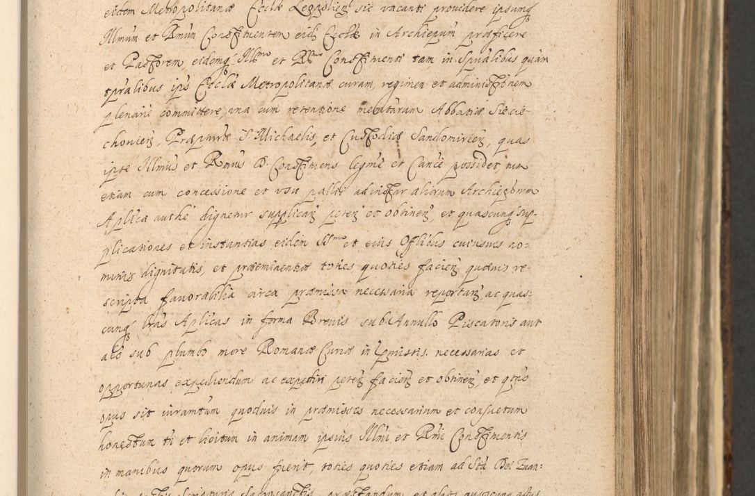 Zdjęcie nr 303 dla obiektu archiwalnego: Acta actorum, institutionum, resignationum, provisionum, decretorum, sententiarum, inscriptionum, testamentorum, confirmationum, ingrossationum, obligationum, quietationum, constitutionum R. D. Andreae Szołdrski, episcopi Kijoviensis, Gnesnensis et Posnaniensis praepositi, cantoris Cracoviensis, Vladislaviensis canonici, R. S. M. secretarii, episcopatus Cracoviensis in spiritualibus er temporalibus deputati anno 1633, 1634 et 1635