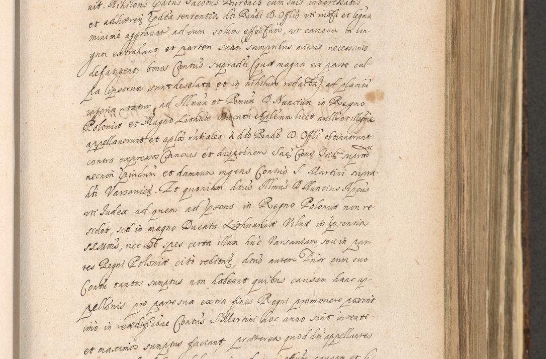 Zdjęcie nr 301 dla obiektu archiwalnego: Acta actorum, institutionum, resignationum, provisionum, decretorum, sententiarum, inscriptionum, testamentorum, confirmationum, ingrossationum, obligationum, quietationum, constitutionum R. D. Andreae Szołdrski, episcopi Kijoviensis, Gnesnensis et Posnaniensis praepositi, cantoris Cracoviensis, Vladislaviensis canonici, R. S. M. secretarii, episcopatus Cracoviensis in spiritualibus er temporalibus deputati anno 1633, 1634 et 1635
