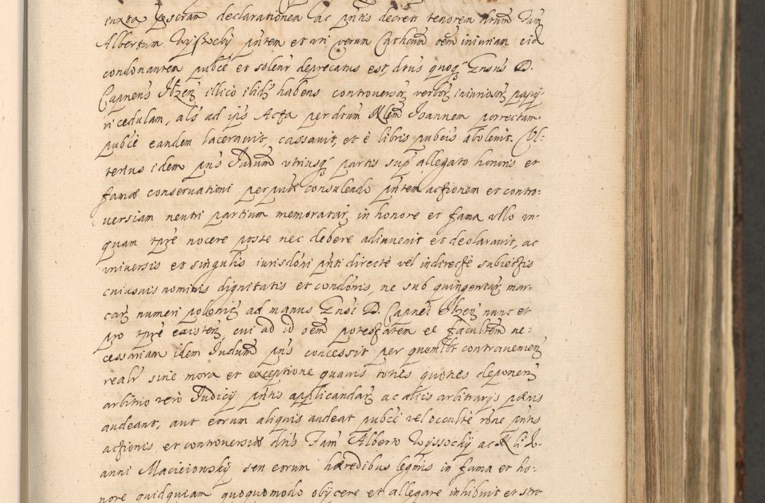 Zdjęcie nr 291 dla obiektu archiwalnego: Acta actorum, institutionum, resignationum, provisionum, decretorum, sententiarum, inscriptionum, testamentorum, confirmationum, ingrossationum, obligationum, quietationum, constitutionum R. D. Andreae Szołdrski, episcopi Kijoviensis, Gnesnensis et Posnaniensis praepositi, cantoris Cracoviensis, Vladislaviensis canonici, R. S. M. secretarii, episcopatus Cracoviensis in spiritualibus er temporalibus deputati anno 1633, 1634 et 1635