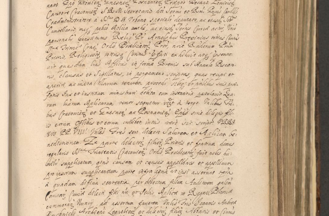 Zdjęcie nr 287 dla obiektu archiwalnego: Acta actorum, institutionum, resignationum, provisionum, decretorum, sententiarum, inscriptionum, testamentorum, confirmationum, ingrossationum, obligationum, quietationum, constitutionum R. D. Andreae Szołdrski, episcopi Kijoviensis, Gnesnensis et Posnaniensis praepositi, cantoris Cracoviensis, Vladislaviensis canonici, R. S. M. secretarii, episcopatus Cracoviensis in spiritualibus er temporalibus deputati anno 1633, 1634 et 1635