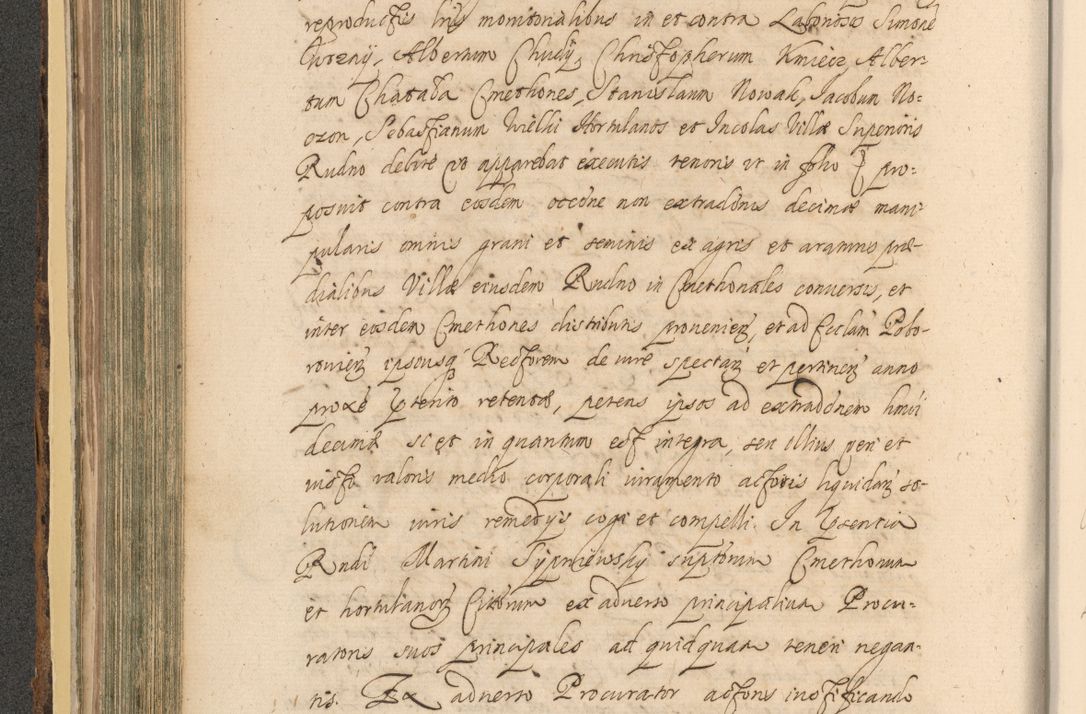 Zdjęcie nr 276 dla obiektu archiwalnego: Acta actorum, institutionum, resignationum, provisionum, decretorum, sententiarum, inscriptionum, testamentorum, confirmationum, ingrossationum, obligationum, quietationum, constitutionum R. D. Andreae Szołdrski, episcopi Kijoviensis, Gnesnensis et Posnaniensis praepositi, cantoris Cracoviensis, Vladislaviensis canonici, R. S. M. secretarii, episcopatus Cracoviensis in spiritualibus er temporalibus deputati anno 1633, 1634 et 1635