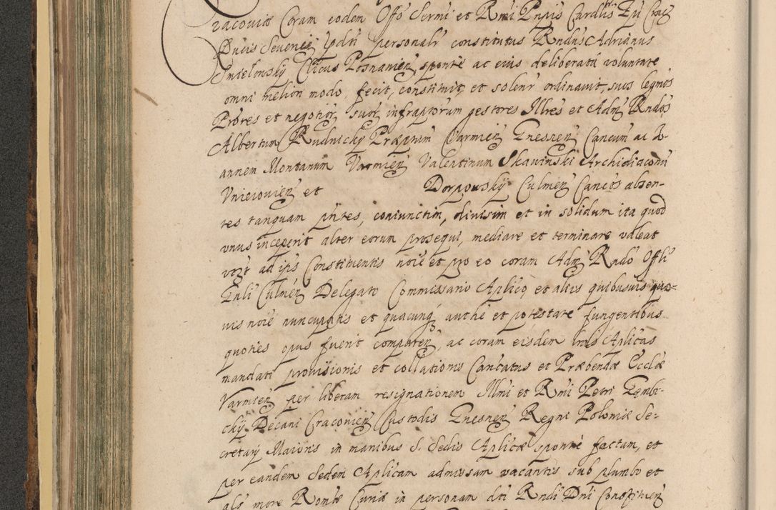 Zdjęcie nr 268 dla obiektu archiwalnego: Acta actorum, institutionum, resignationum, provisionum, decretorum, sententiarum, inscriptionum, testamentorum, confirmationum, ingrossationum, obligationum, quietationum, constitutionum R. D. Andreae Szołdrski, episcopi Kijoviensis, Gnesnensis et Posnaniensis praepositi, cantoris Cracoviensis, Vladislaviensis canonici, R. S. M. secretarii, episcopatus Cracoviensis in spiritualibus er temporalibus deputati anno 1633, 1634 et 1635