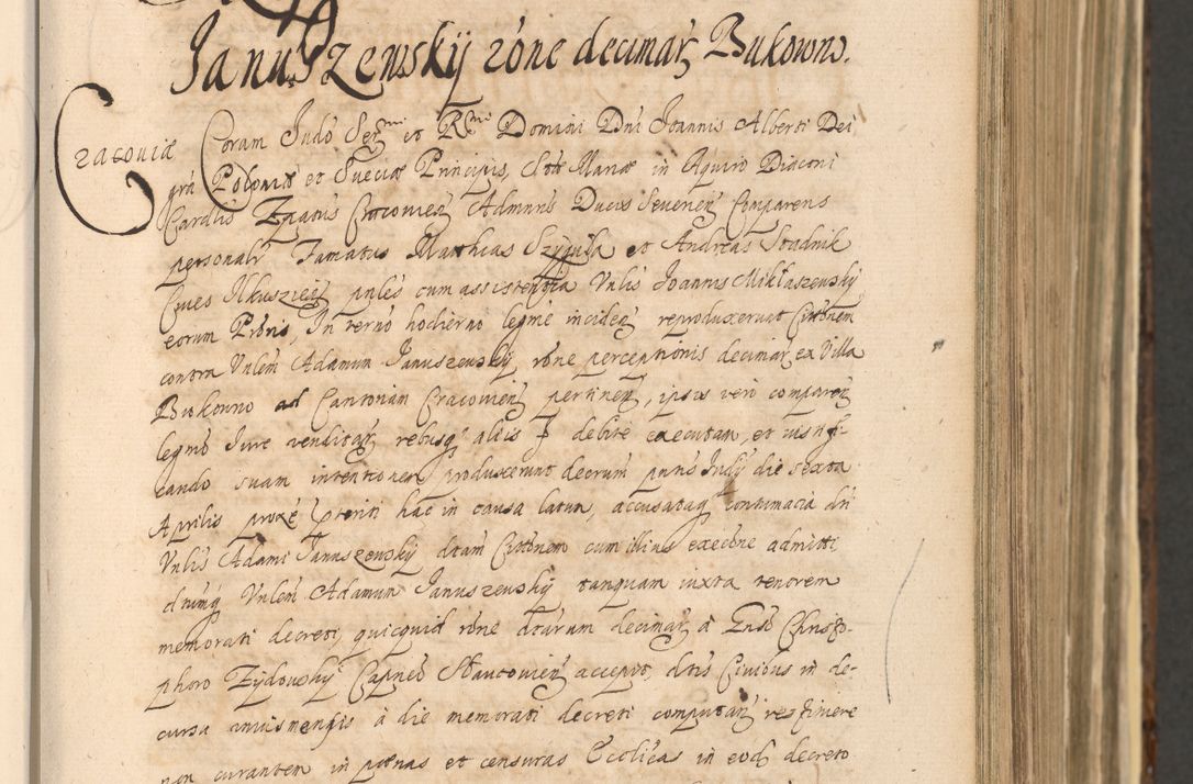 Zdjęcie nr 261 dla obiektu archiwalnego: Acta actorum, institutionum, resignationum, provisionum, decretorum, sententiarum, inscriptionum, testamentorum, confirmationum, ingrossationum, obligationum, quietationum, constitutionum R. D. Andreae Szołdrski, episcopi Kijoviensis, Gnesnensis et Posnaniensis praepositi, cantoris Cracoviensis, Vladislaviensis canonici, R. S. M. secretarii, episcopatus Cracoviensis in spiritualibus er temporalibus deputati anno 1633, 1634 et 1635