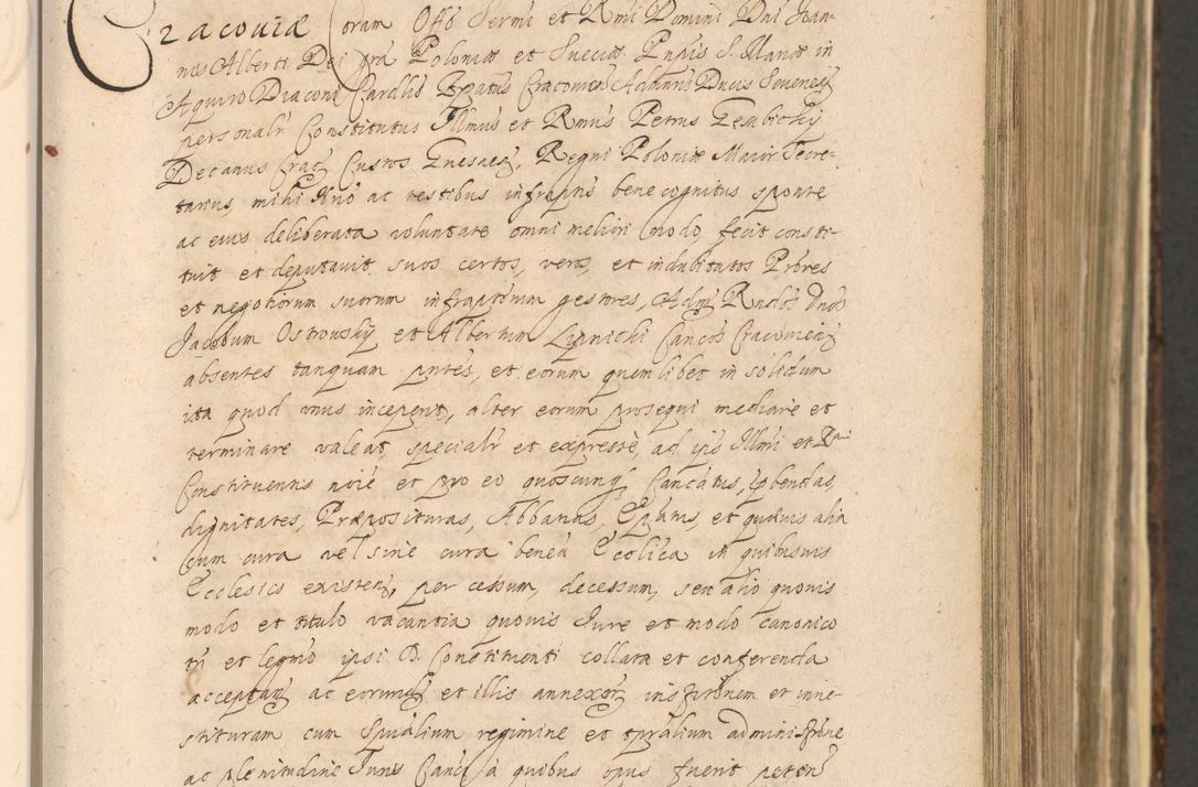 Zdjęcie nr 253 dla obiektu archiwalnego: Acta actorum, institutionum, resignationum, provisionum, decretorum, sententiarum, inscriptionum, testamentorum, confirmationum, ingrossationum, obligationum, quietationum, constitutionum R. D. Andreae Szołdrski, episcopi Kijoviensis, Gnesnensis et Posnaniensis praepositi, cantoris Cracoviensis, Vladislaviensis canonici, R. S. M. secretarii, episcopatus Cracoviensis in spiritualibus er temporalibus deputati anno 1633, 1634 et 1635