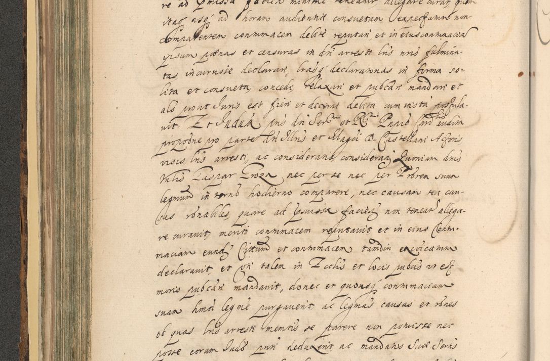 Zdjęcie nr 252 dla obiektu archiwalnego: Acta actorum, institutionum, resignationum, provisionum, decretorum, sententiarum, inscriptionum, testamentorum, confirmationum, ingrossationum, obligationum, quietationum, constitutionum R. D. Andreae Szołdrski, episcopi Kijoviensis, Gnesnensis et Posnaniensis praepositi, cantoris Cracoviensis, Vladislaviensis canonici, R. S. M. secretarii, episcopatus Cracoviensis in spiritualibus er temporalibus deputati anno 1633, 1634 et 1635