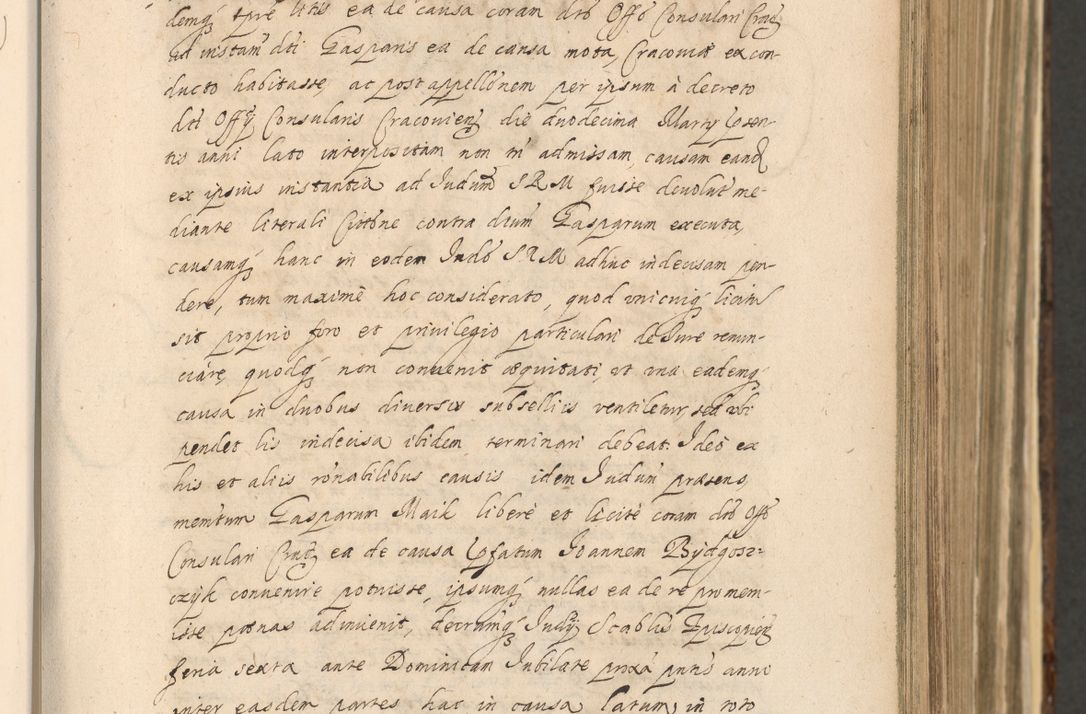 Zdjęcie nr 249 dla obiektu archiwalnego: Acta actorum, institutionum, resignationum, provisionum, decretorum, sententiarum, inscriptionum, testamentorum, confirmationum, ingrossationum, obligationum, quietationum, constitutionum R. D. Andreae Szołdrski, episcopi Kijoviensis, Gnesnensis et Posnaniensis praepositi, cantoris Cracoviensis, Vladislaviensis canonici, R. S. M. secretarii, episcopatus Cracoviensis in spiritualibus er temporalibus deputati anno 1633, 1634 et 1635