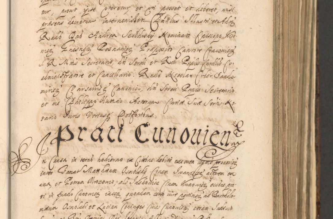 Zdjęcie nr 231 dla obiektu archiwalnego: Acta actorum, institutionum, resignationum, provisionum, decretorum, sententiarum, inscriptionum, testamentorum, confirmationum, ingrossationum, obligationum, quietationum, constitutionum R. D. Andreae Szołdrski, episcopi Kijoviensis, Gnesnensis et Posnaniensis praepositi, cantoris Cracoviensis, Vladislaviensis canonici, R. S. M. secretarii, episcopatus Cracoviensis in spiritualibus er temporalibus deputati anno 1633, 1634 et 1635