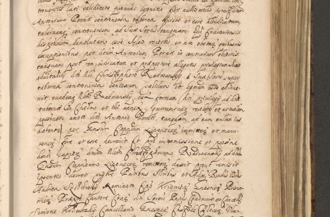 Zdjęcie nr 411 dla obiektu archiwalnego: Acta actorum, institutionum, resignationum, provisionum, decretorum, sententiarum, inscriptionum, testamentorum, confirmationum, ingrossationum, obligationum, quietationum, constitutionum R. D. Andreae Szołdrski, episcopi Kijoviensis, Gnesnensis et Posnaniensis praepositi, cantoris Cracoviensis, Vladislaviensis canonici, R. S. M. secretarii, episcopatus Cracoviensis in spiritualibus er temporalibus deputati anno 1633, 1634 et 1635