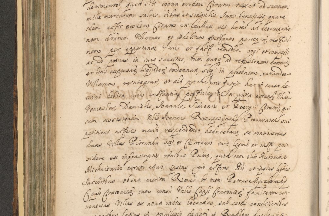 Zdjęcie nr 416 dla obiektu archiwalnego: Acta actorum, institutionum, resignationum, provisionum, decretorum, sententiarum, inscriptionum, testamentorum, confirmationum, ingrossationum, obligationum, quietationum, constitutionum R. D. Andreae Szołdrski, episcopi Kijoviensis, Gnesnensis et Posnaniensis praepositi, cantoris Cracoviensis, Vladislaviensis canonici, R. S. M. secretarii, episcopatus Cracoviensis in spiritualibus er temporalibus deputati anno 1633, 1634 et 1635