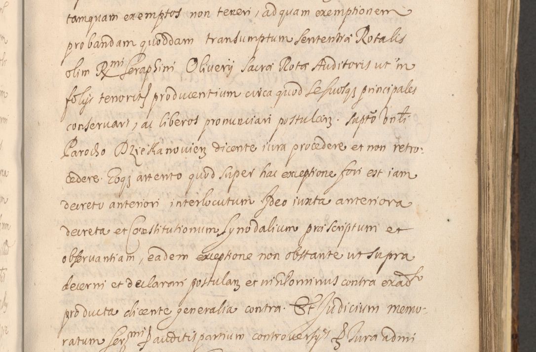 Zdjęcie nr 595 dla obiektu archiwalnego: Acta actorum, institutionum, resignationum, provisionum, decretorum, sententiarum, inscriptionum, testamentorum, confirmationum, ingrossationum, obligationum, quietationum, constitutionum R. D. Andreae Szołdrski, episcopi Kijoviensis, Gnesnensis et Posnaniensis praepositi, cantoris Cracoviensis, Vladislaviensis canonici, R. S. M. secretarii, episcopatus Cracoviensis in spiritualibus er temporalibus deputati anno 1633, 1634 et 1635