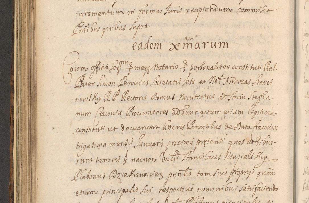 Zdjęcie nr 596 dla obiektu archiwalnego: Acta actorum, institutionum, resignationum, provisionum, decretorum, sententiarum, inscriptionum, testamentorum, confirmationum, ingrossationum, obligationum, quietationum, constitutionum R. D. Andreae Szołdrski, episcopi Kijoviensis, Gnesnensis et Posnaniensis praepositi, cantoris Cracoviensis, Vladislaviensis canonici, R. S. M. secretarii, episcopatus Cracoviensis in spiritualibus er temporalibus deputati anno 1633, 1634 et 1635