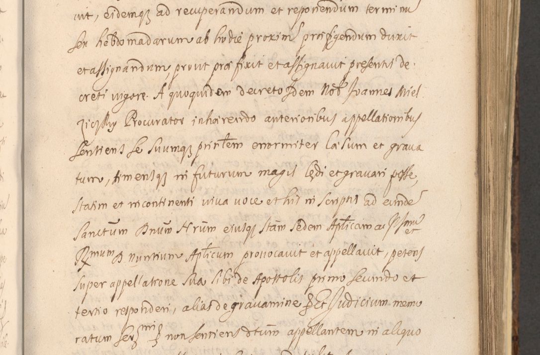 Zdjęcie nr 587 dla obiektu archiwalnego: Acta actorum, institutionum, resignationum, provisionum, decretorum, sententiarum, inscriptionum, testamentorum, confirmationum, ingrossationum, obligationum, quietationum, constitutionum R. D. Andreae Szołdrski, episcopi Kijoviensis, Gnesnensis et Posnaniensis praepositi, cantoris Cracoviensis, Vladislaviensis canonici, R. S. M. secretarii, episcopatus Cracoviensis in spiritualibus er temporalibus deputati anno 1633, 1634 et 1635
