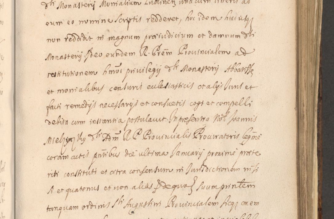 Zdjęcie nr 581 dla obiektu archiwalnego: Acta actorum, institutionum, resignationum, provisionum, decretorum, sententiarum, inscriptionum, testamentorum, confirmationum, ingrossationum, obligationum, quietationum, constitutionum R. D. Andreae Szołdrski, episcopi Kijoviensis, Gnesnensis et Posnaniensis praepositi, cantoris Cracoviensis, Vladislaviensis canonici, R. S. M. secretarii, episcopatus Cracoviensis in spiritualibus er temporalibus deputati anno 1633, 1634 et 1635