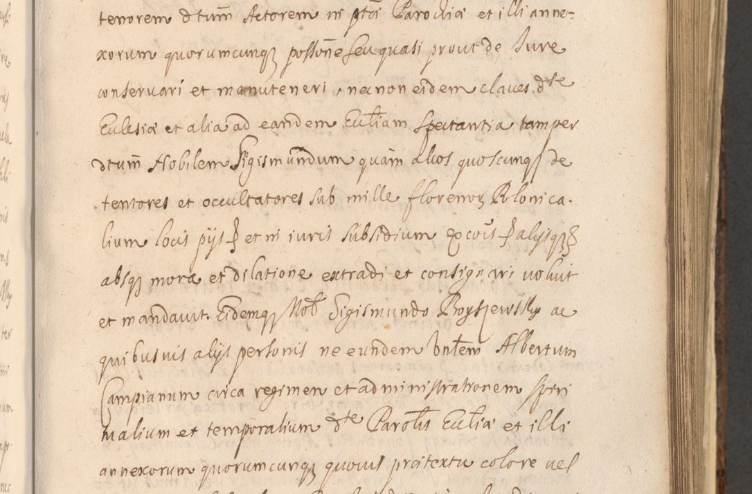 Zdjęcie nr 579 dla obiektu archiwalnego: Acta actorum, institutionum, resignationum, provisionum, decretorum, sententiarum, inscriptionum, testamentorum, confirmationum, ingrossationum, obligationum, quietationum, constitutionum R. D. Andreae Szołdrski, episcopi Kijoviensis, Gnesnensis et Posnaniensis praepositi, cantoris Cracoviensis, Vladislaviensis canonici, R. S. M. secretarii, episcopatus Cracoviensis in spiritualibus er temporalibus deputati anno 1633, 1634 et 1635