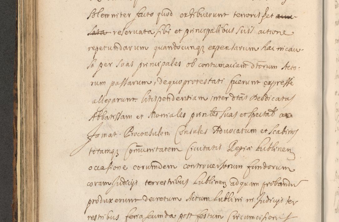 Zdjęcie nr 566 dla obiektu archiwalnego: Acta actorum, institutionum, resignationum, provisionum, decretorum, sententiarum, inscriptionum, testamentorum, confirmationum, ingrossationum, obligationum, quietationum, constitutionum R. D. Andreae Szołdrski, episcopi Kijoviensis, Gnesnensis et Posnaniensis praepositi, cantoris Cracoviensis, Vladislaviensis canonici, R. S. M. secretarii, episcopatus Cracoviensis in spiritualibus er temporalibus deputati anno 1633, 1634 et 1635