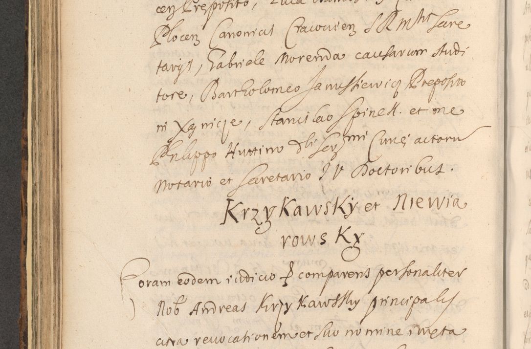 Zdjęcie nr 560 dla obiektu archiwalnego: Acta actorum, institutionum, resignationum, provisionum, decretorum, sententiarum, inscriptionum, testamentorum, confirmationum, ingrossationum, obligationum, quietationum, constitutionum R. D. Andreae Szołdrski, episcopi Kijoviensis, Gnesnensis et Posnaniensis praepositi, cantoris Cracoviensis, Vladislaviensis canonici, R. S. M. secretarii, episcopatus Cracoviensis in spiritualibus er temporalibus deputati anno 1633, 1634 et 1635
