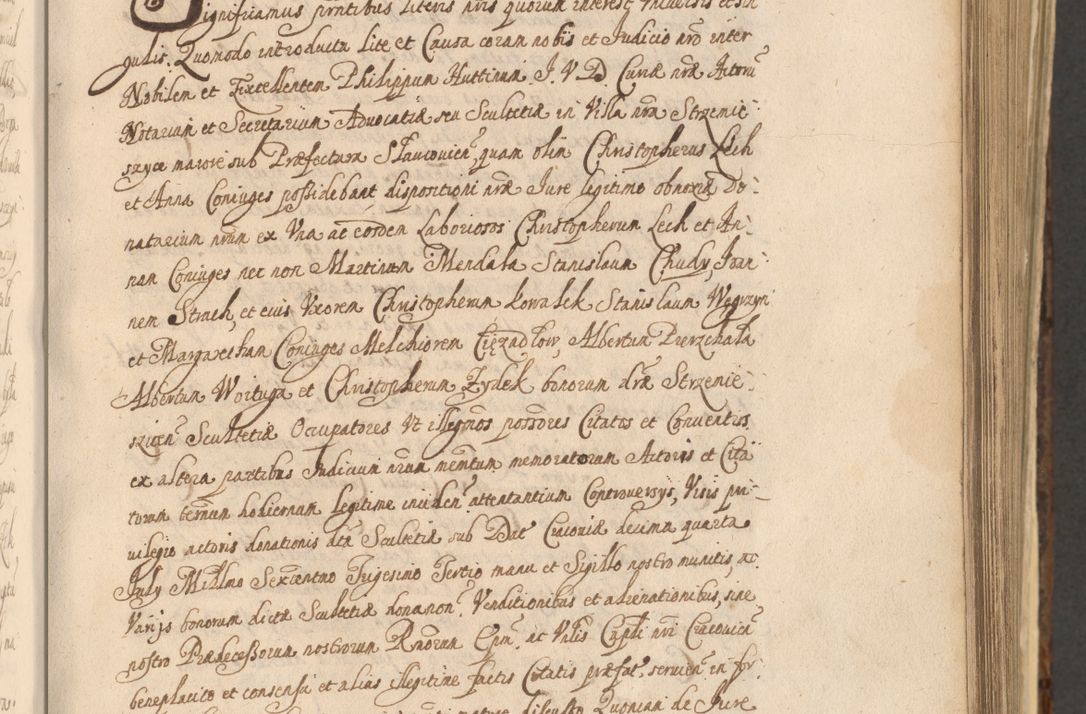 Zdjęcie nr 553 dla obiektu archiwalnego: Acta actorum, institutionum, resignationum, provisionum, decretorum, sententiarum, inscriptionum, testamentorum, confirmationum, ingrossationum, obligationum, quietationum, constitutionum R. D. Andreae Szołdrski, episcopi Kijoviensis, Gnesnensis et Posnaniensis praepositi, cantoris Cracoviensis, Vladislaviensis canonici, R. S. M. secretarii, episcopatus Cracoviensis in spiritualibus er temporalibus deputati anno 1633, 1634 et 1635