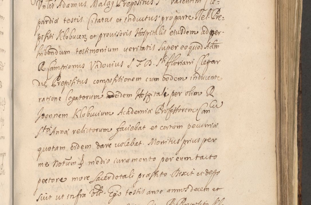 Zdjęcie nr 547 dla obiektu archiwalnego: Acta actorum, institutionum, resignationum, provisionum, decretorum, sententiarum, inscriptionum, testamentorum, confirmationum, ingrossationum, obligationum, quietationum, constitutionum R. D. Andreae Szołdrski, episcopi Kijoviensis, Gnesnensis et Posnaniensis praepositi, cantoris Cracoviensis, Vladislaviensis canonici, R. S. M. secretarii, episcopatus Cracoviensis in spiritualibus er temporalibus deputati anno 1633, 1634 et 1635