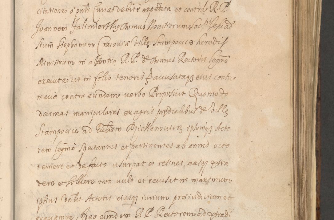 Zdjęcie nr 543 dla obiektu archiwalnego: Acta actorum, institutionum, resignationum, provisionum, decretorum, sententiarum, inscriptionum, testamentorum, confirmationum, ingrossationum, obligationum, quietationum, constitutionum R. D. Andreae Szołdrski, episcopi Kijoviensis, Gnesnensis et Posnaniensis praepositi, cantoris Cracoviensis, Vladislaviensis canonici, R. S. M. secretarii, episcopatus Cracoviensis in spiritualibus er temporalibus deputati anno 1633, 1634 et 1635