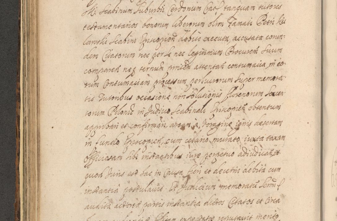 Zdjęcie nr 538 dla obiektu archiwalnego: Acta actorum, institutionum, resignationum, provisionum, decretorum, sententiarum, inscriptionum, testamentorum, confirmationum, ingrossationum, obligationum, quietationum, constitutionum R. D. Andreae Szołdrski, episcopi Kijoviensis, Gnesnensis et Posnaniensis praepositi, cantoris Cracoviensis, Vladislaviensis canonici, R. S. M. secretarii, episcopatus Cracoviensis in spiritualibus er temporalibus deputati anno 1633, 1634 et 1635