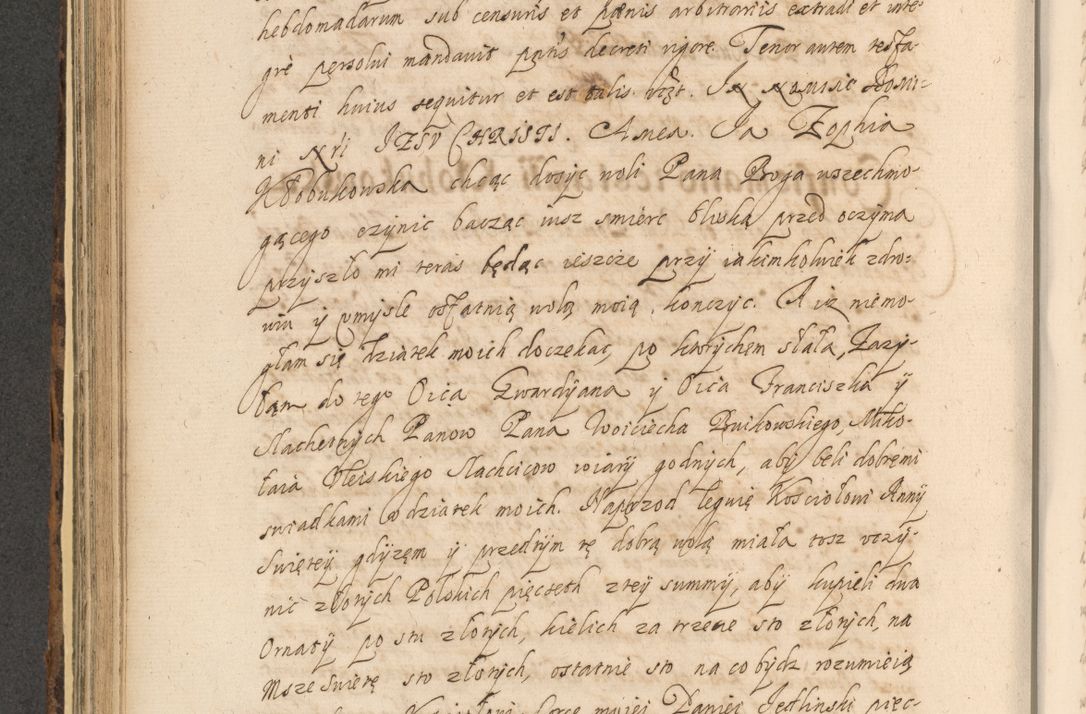 Zdjęcie nr 534 dla obiektu archiwalnego: Acta actorum, institutionum, resignationum, provisionum, decretorum, sententiarum, inscriptionum, testamentorum, confirmationum, ingrossationum, obligationum, quietationum, constitutionum R. D. Andreae Szołdrski, episcopi Kijoviensis, Gnesnensis et Posnaniensis praepositi, cantoris Cracoviensis, Vladislaviensis canonici, R. S. M. secretarii, episcopatus Cracoviensis in spiritualibus er temporalibus deputati anno 1633, 1634 et 1635