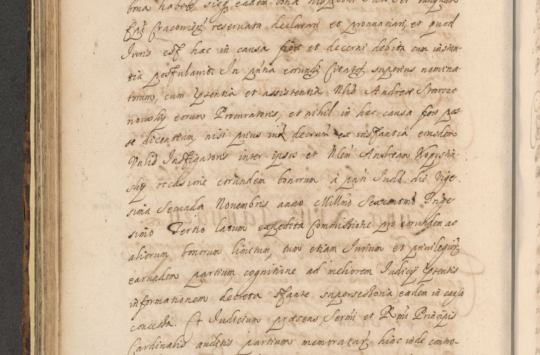 Zdjęcie nr 532 dla obiektu archiwalnego: Acta actorum, institutionum, resignationum, provisionum, decretorum, sententiarum, inscriptionum, testamentorum, confirmationum, ingrossationum, obligationum, quietationum, constitutionum R. D. Andreae Szołdrski, episcopi Kijoviensis, Gnesnensis et Posnaniensis praepositi, cantoris Cracoviensis, Vladislaviensis canonici, R. S. M. secretarii, episcopatus Cracoviensis in spiritualibus er temporalibus deputati anno 1633, 1634 et 1635