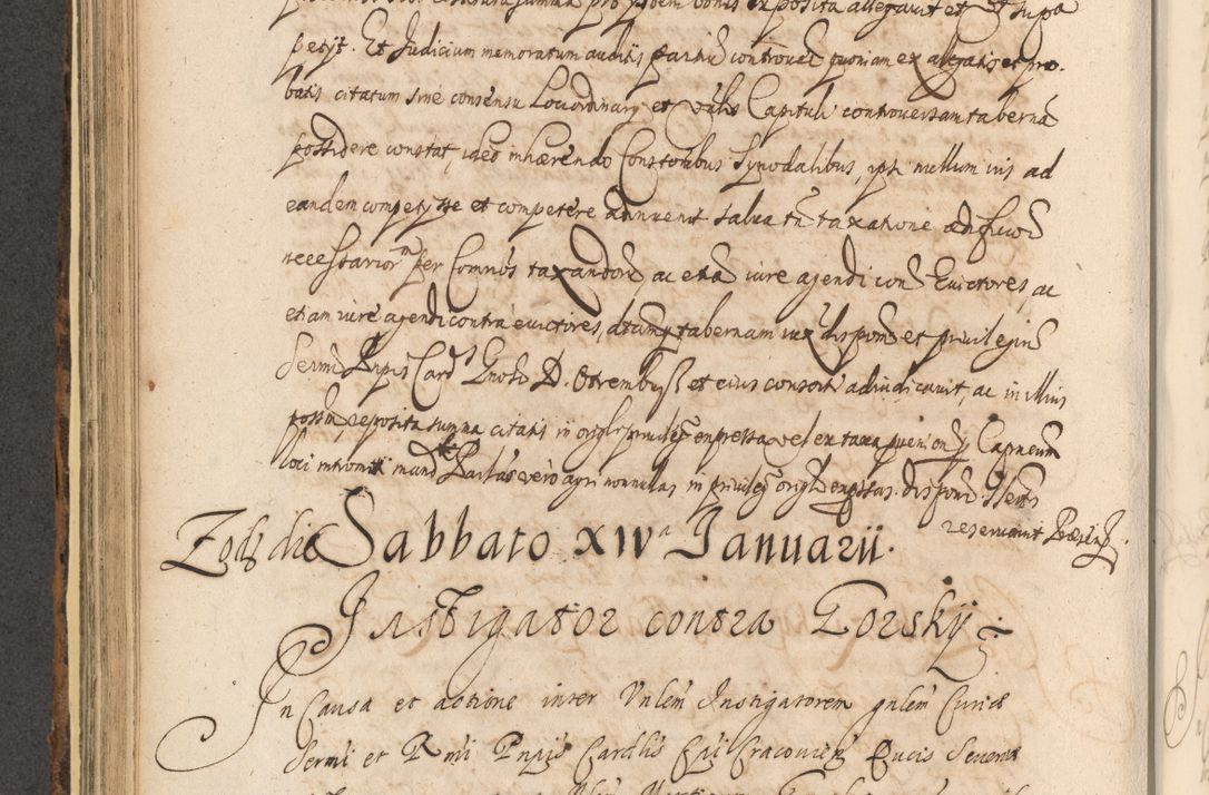 Zdjęcie nr 528 dla obiektu archiwalnego: Acta actorum, institutionum, resignationum, provisionum, decretorum, sententiarum, inscriptionum, testamentorum, confirmationum, ingrossationum, obligationum, quietationum, constitutionum R. D. Andreae Szołdrski, episcopi Kijoviensis, Gnesnensis et Posnaniensis praepositi, cantoris Cracoviensis, Vladislaviensis canonici, R. S. M. secretarii, episcopatus Cracoviensis in spiritualibus er temporalibus deputati anno 1633, 1634 et 1635