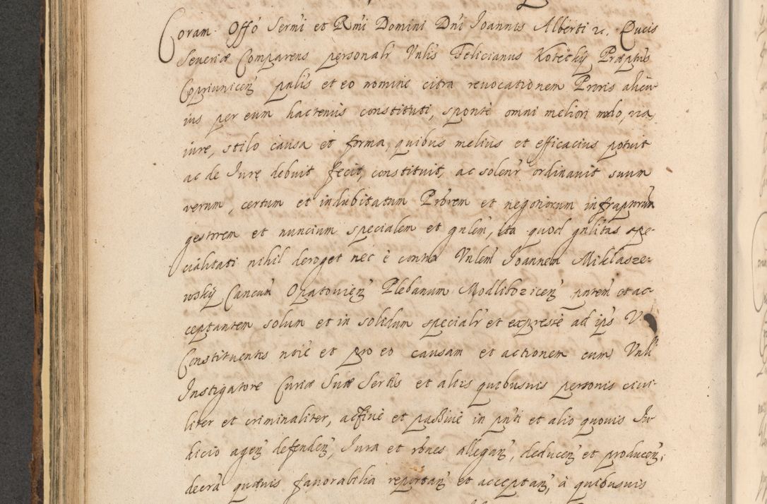 Zdjęcie nr 526 dla obiektu archiwalnego: Acta actorum, institutionum, resignationum, provisionum, decretorum, sententiarum, inscriptionum, testamentorum, confirmationum, ingrossationum, obligationum, quietationum, constitutionum R. D. Andreae Szołdrski, episcopi Kijoviensis, Gnesnensis et Posnaniensis praepositi, cantoris Cracoviensis, Vladislaviensis canonici, R. S. M. secretarii, episcopatus Cracoviensis in spiritualibus er temporalibus deputati anno 1633, 1634 et 1635