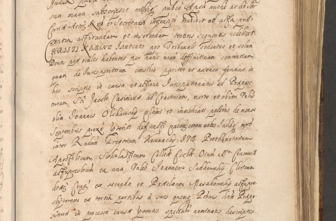 Zdjęcie nr 521 dla obiektu archiwalnego: Acta actorum, institutionum, resignationum, provisionum, decretorum, sententiarum, inscriptionum, testamentorum, confirmationum, ingrossationum, obligationum, quietationum, constitutionum R. D. Andreae Szołdrski, episcopi Kijoviensis, Gnesnensis et Posnaniensis praepositi, cantoris Cracoviensis, Vladislaviensis canonici, R. S. M. secretarii, episcopatus Cracoviensis in spiritualibus er temporalibus deputati anno 1633, 1634 et 1635