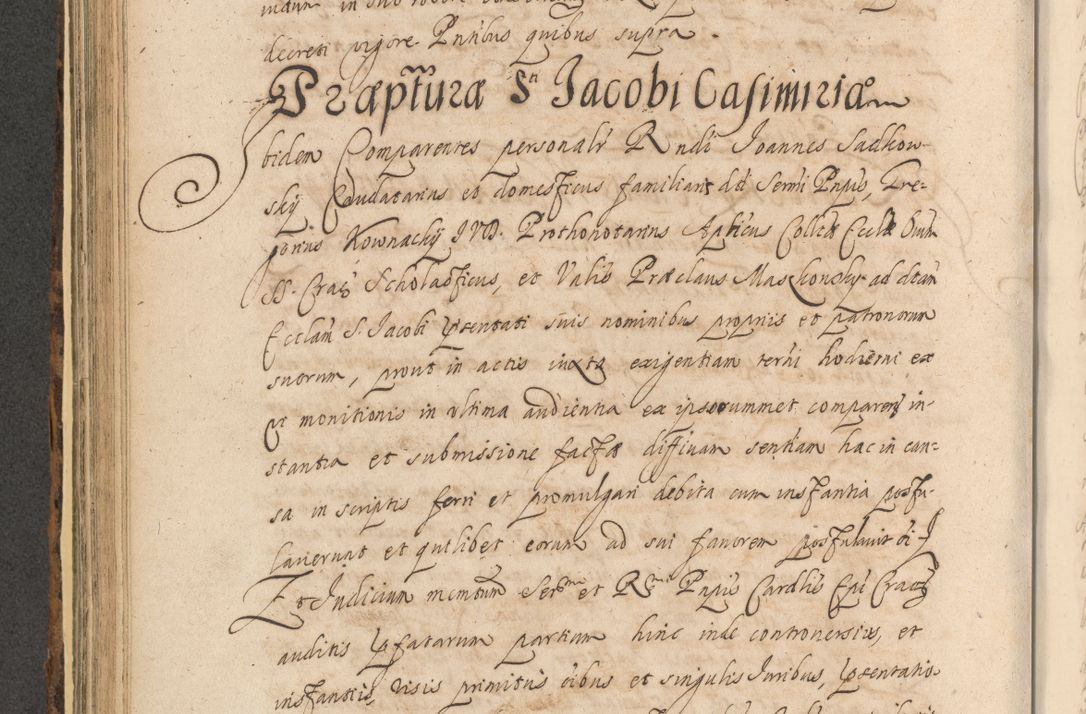 Zdjęcie nr 520 dla obiektu archiwalnego: Acta actorum, institutionum, resignationum, provisionum, decretorum, sententiarum, inscriptionum, testamentorum, confirmationum, ingrossationum, obligationum, quietationum, constitutionum R. D. Andreae Szołdrski, episcopi Kijoviensis, Gnesnensis et Posnaniensis praepositi, cantoris Cracoviensis, Vladislaviensis canonici, R. S. M. secretarii, episcopatus Cracoviensis in spiritualibus er temporalibus deputati anno 1633, 1634 et 1635