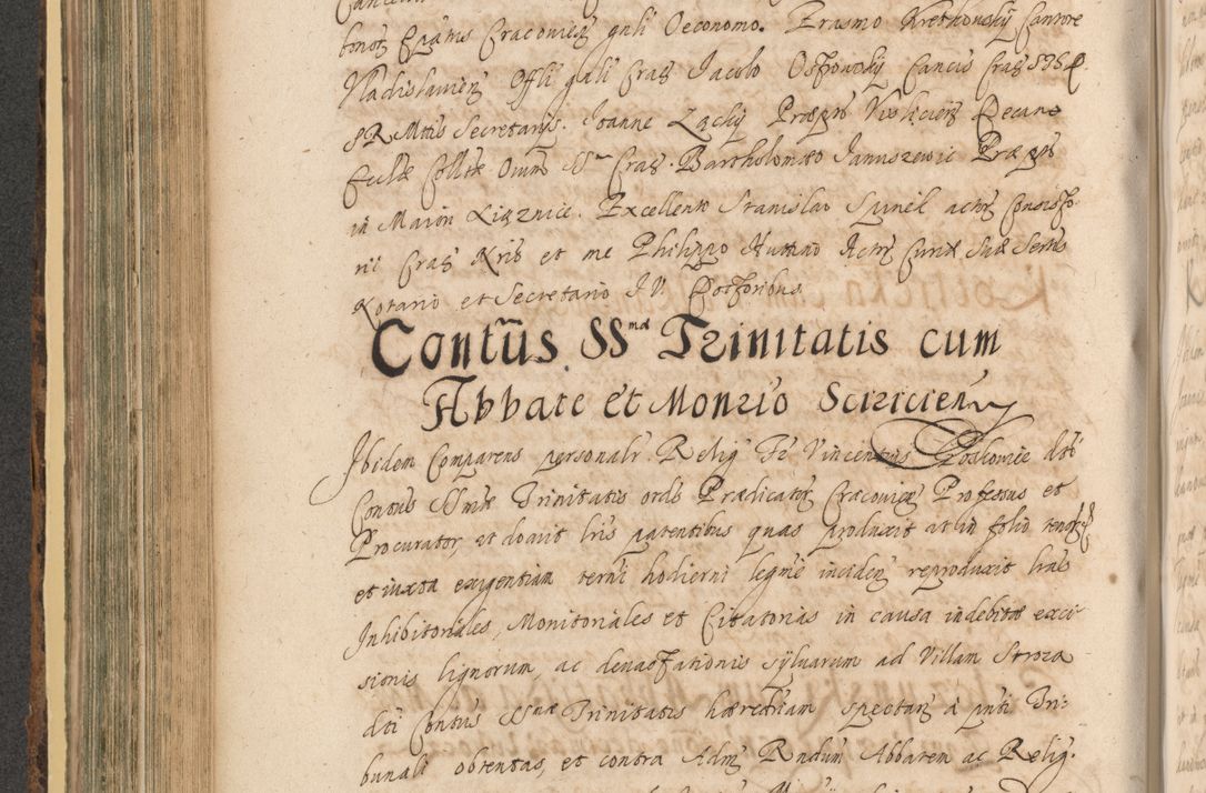 Zdjęcie nr 506 dla obiektu archiwalnego: Acta actorum, institutionum, resignationum, provisionum, decretorum, sententiarum, inscriptionum, testamentorum, confirmationum, ingrossationum, obligationum, quietationum, constitutionum R. D. Andreae Szołdrski, episcopi Kijoviensis, Gnesnensis et Posnaniensis praepositi, cantoris Cracoviensis, Vladislaviensis canonici, R. S. M. secretarii, episcopatus Cracoviensis in spiritualibus er temporalibus deputati anno 1633, 1634 et 1635