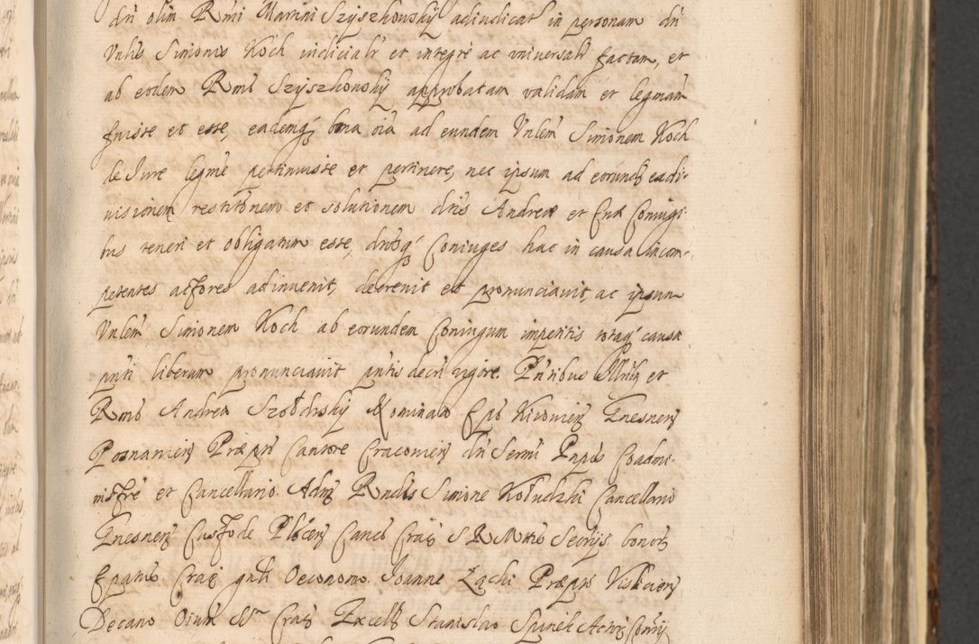 Zdjęcie nr 503 dla obiektu archiwalnego: Acta actorum, institutionum, resignationum, provisionum, decretorum, sententiarum, inscriptionum, testamentorum, confirmationum, ingrossationum, obligationum, quietationum, constitutionum R. D. Andreae Szołdrski, episcopi Kijoviensis, Gnesnensis et Posnaniensis praepositi, cantoris Cracoviensis, Vladislaviensis canonici, R. S. M. secretarii, episcopatus Cracoviensis in spiritualibus er temporalibus deputati anno 1633, 1634 et 1635
