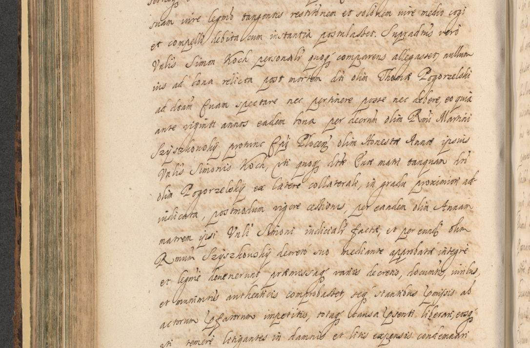Zdjęcie nr 502 dla obiektu archiwalnego: Acta actorum, institutionum, resignationum, provisionum, decretorum, sententiarum, inscriptionum, testamentorum, confirmationum, ingrossationum, obligationum, quietationum, constitutionum R. D. Andreae Szołdrski, episcopi Kijoviensis, Gnesnensis et Posnaniensis praepositi, cantoris Cracoviensis, Vladislaviensis canonici, R. S. M. secretarii, episcopatus Cracoviensis in spiritualibus er temporalibus deputati anno 1633, 1634 et 1635