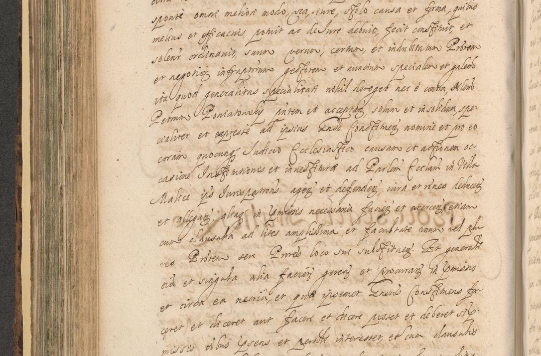 Zdjęcie nr 500 dla obiektu archiwalnego: Acta actorum, institutionum, resignationum, provisionum, decretorum, sententiarum, inscriptionum, testamentorum, confirmationum, ingrossationum, obligationum, quietationum, constitutionum R. D. Andreae Szołdrski, episcopi Kijoviensis, Gnesnensis et Posnaniensis praepositi, cantoris Cracoviensis, Vladislaviensis canonici, R. S. M. secretarii, episcopatus Cracoviensis in spiritualibus er temporalibus deputati anno 1633, 1634 et 1635