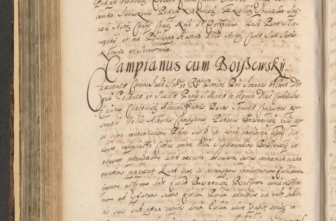Zdjęcie nr 498 dla obiektu archiwalnego: Acta actorum, institutionum, resignationum, provisionum, decretorum, sententiarum, inscriptionum, testamentorum, confirmationum, ingrossationum, obligationum, quietationum, constitutionum R. D. Andreae Szołdrski, episcopi Kijoviensis, Gnesnensis et Posnaniensis praepositi, cantoris Cracoviensis, Vladislaviensis canonici, R. S. M. secretarii, episcopatus Cracoviensis in spiritualibus er temporalibus deputati anno 1633, 1634 et 1635
